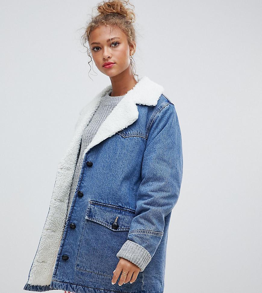 pull and bear blue coat
