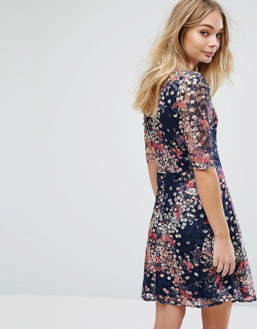 oasis camilla floral skater dress