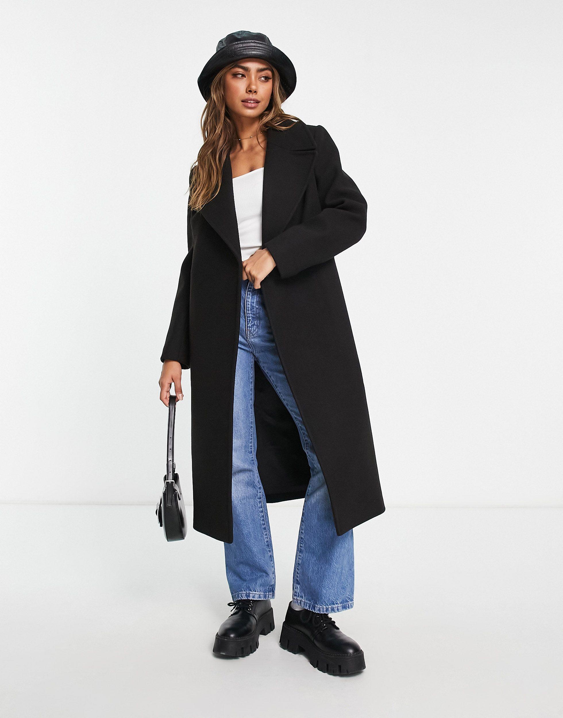 Forever New Synthetic Formal Wrap Coat 