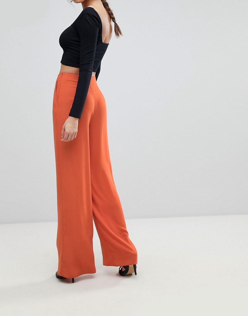 Pantalon large Jean Missguided en coloris Orange - Lyst
