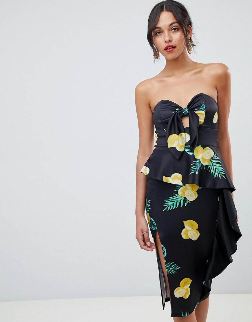 asos lemon dress