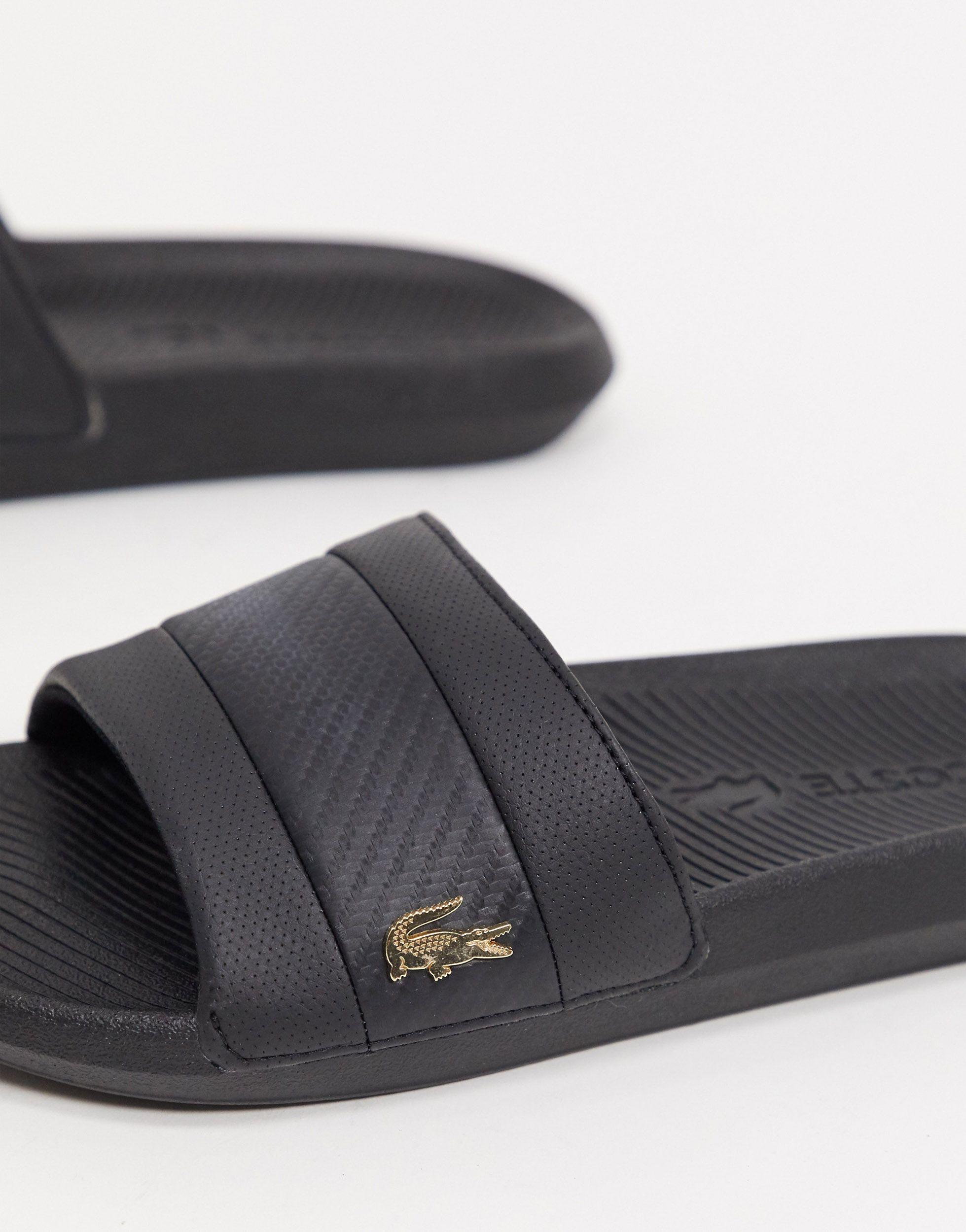 chanclas lacoste negras