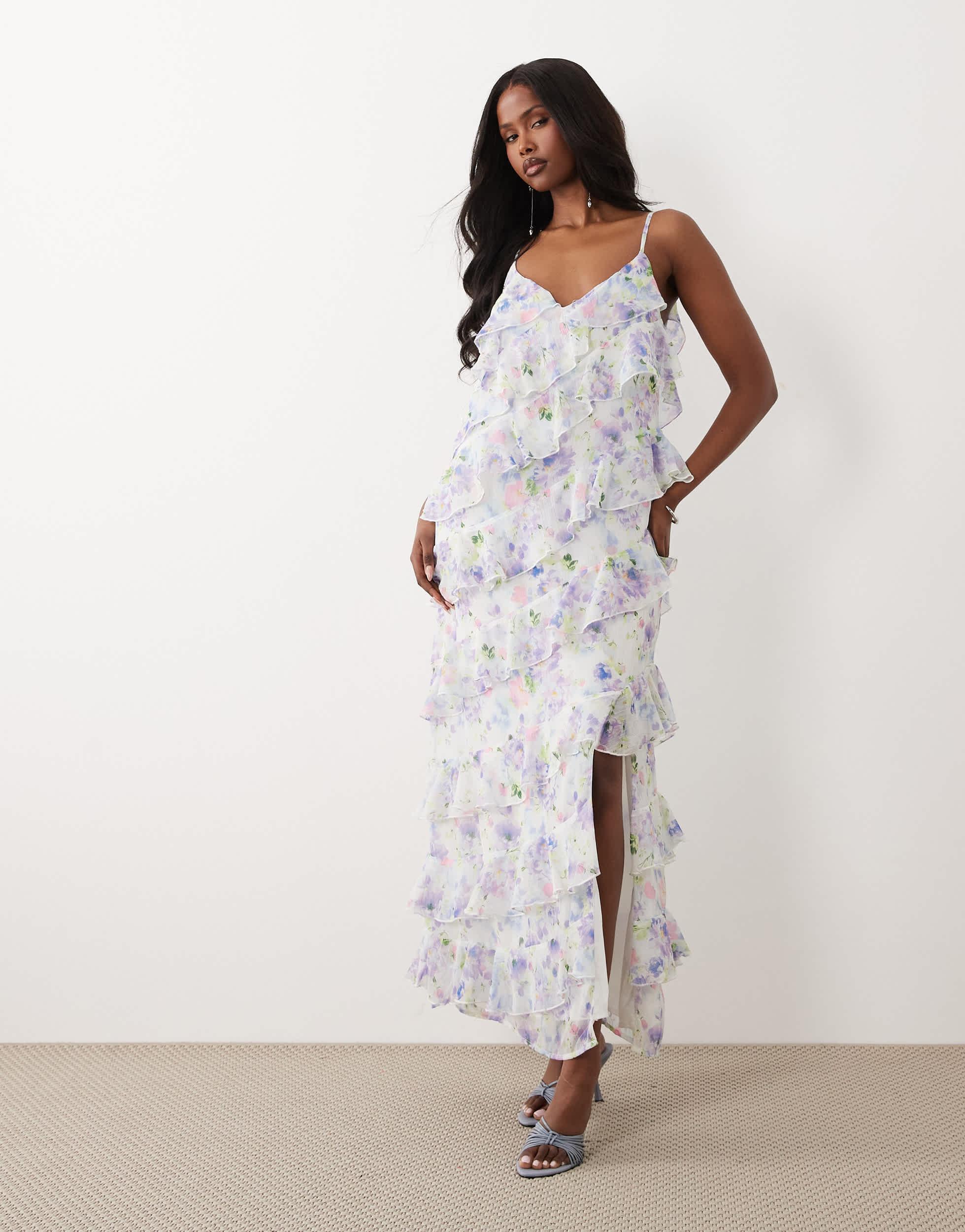 maxi dress vila Vila - Textured Wrap Maxi Dress - Women - Polyester - 40 EU