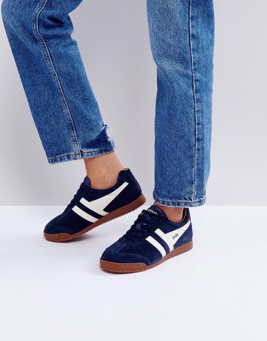 Gola Harrier Sneakers With Gum Sole in Blue | Lyst