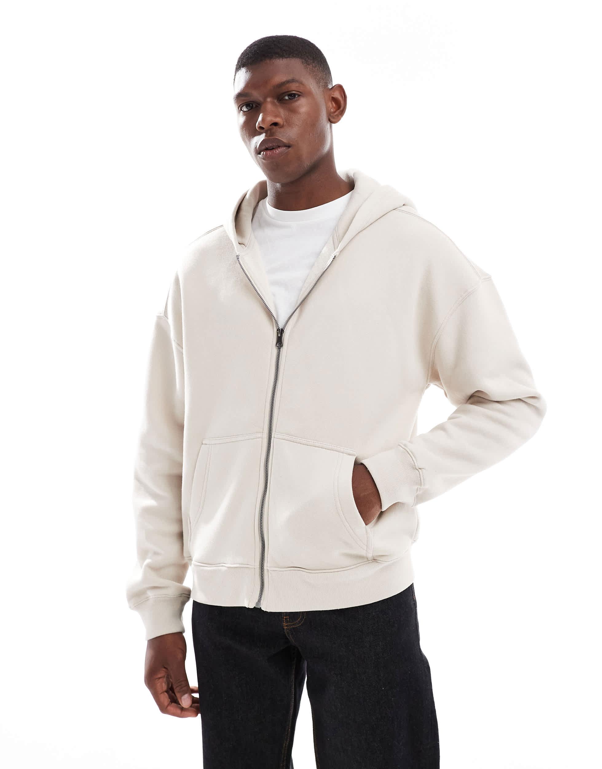 Sweat à Capuche Homme Demi-Fermeture Éclair - Grandes Tailles, Multi-Poches, Confortable Et Décontracté