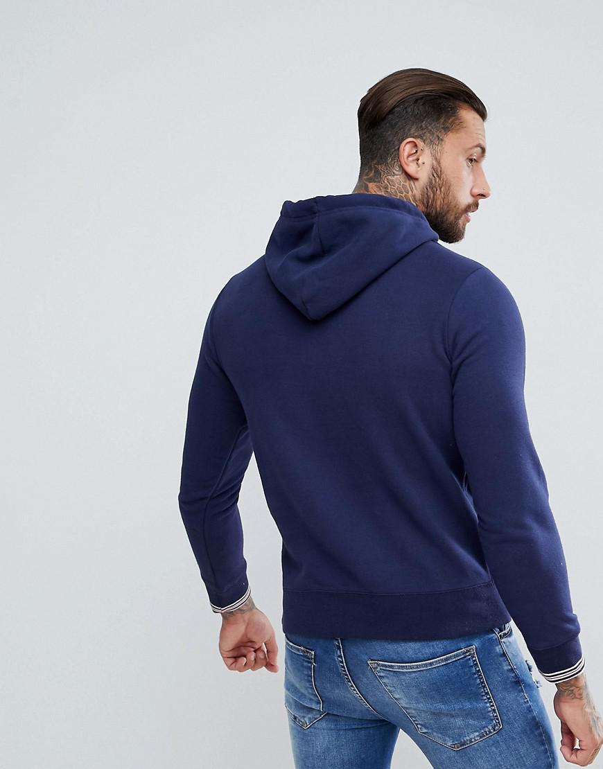Fila Blue Vintage Hoodie With Small Script In Navy for men Fila Blue Vintage Hoodie With Small Script In Navy for men