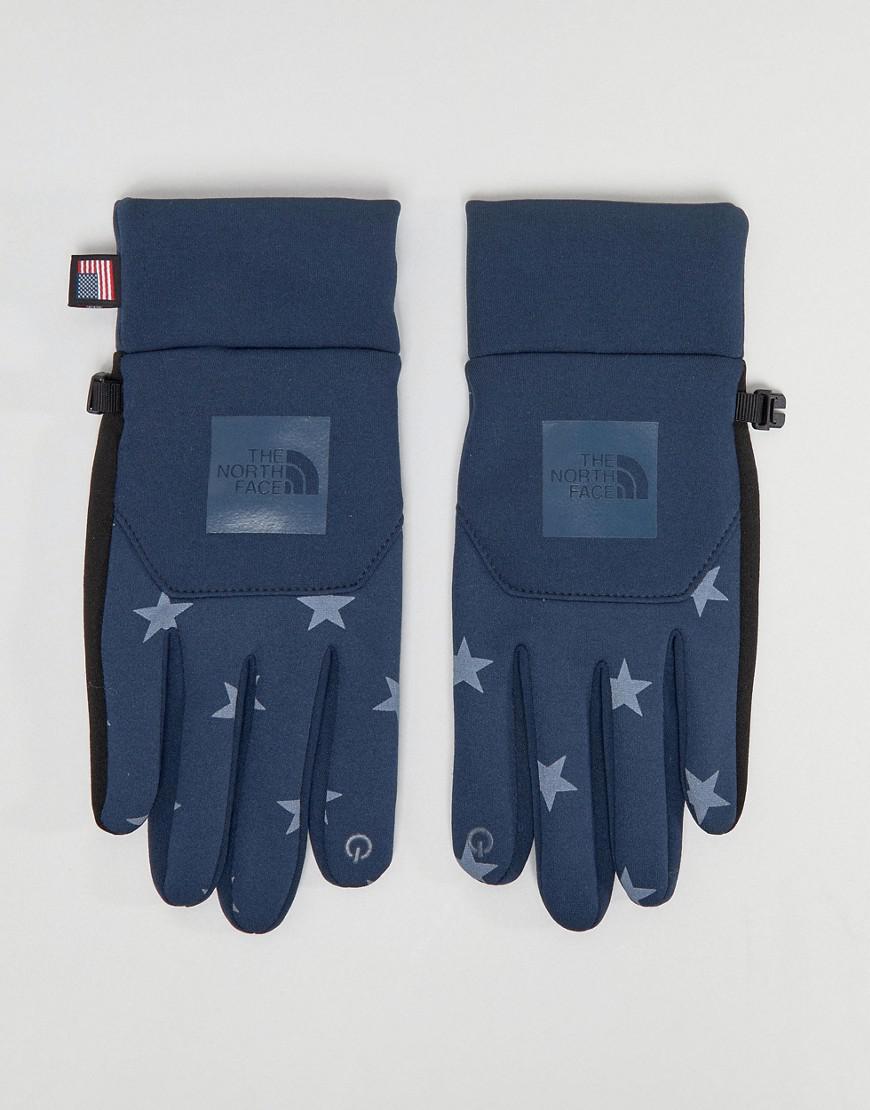 The North Face Fleece International E-tip Gloves In Blue Star Print for Men  - Lyst