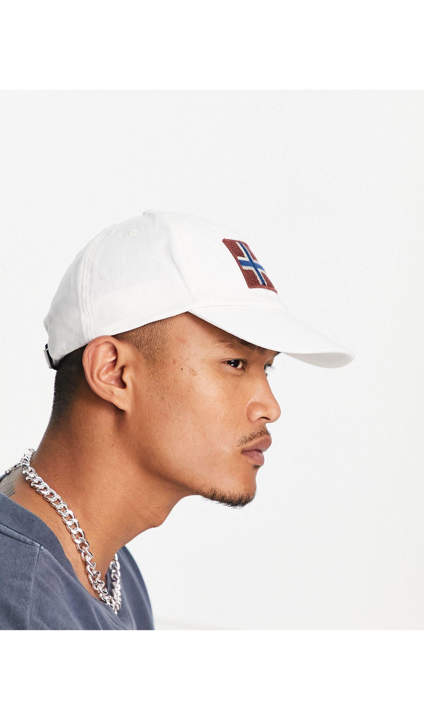 Napapijri Fontan Cap in White for Men 