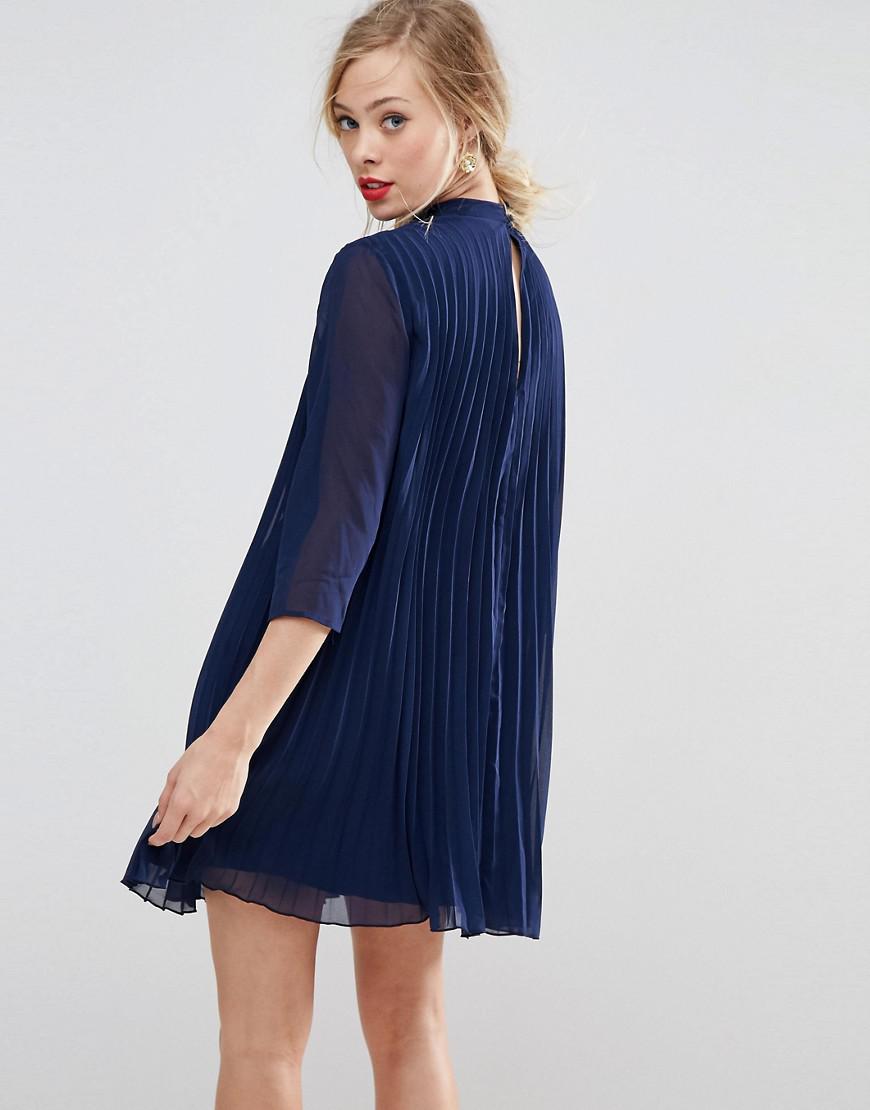 ASOS Synthetic Asos Pleated Trapeze ...