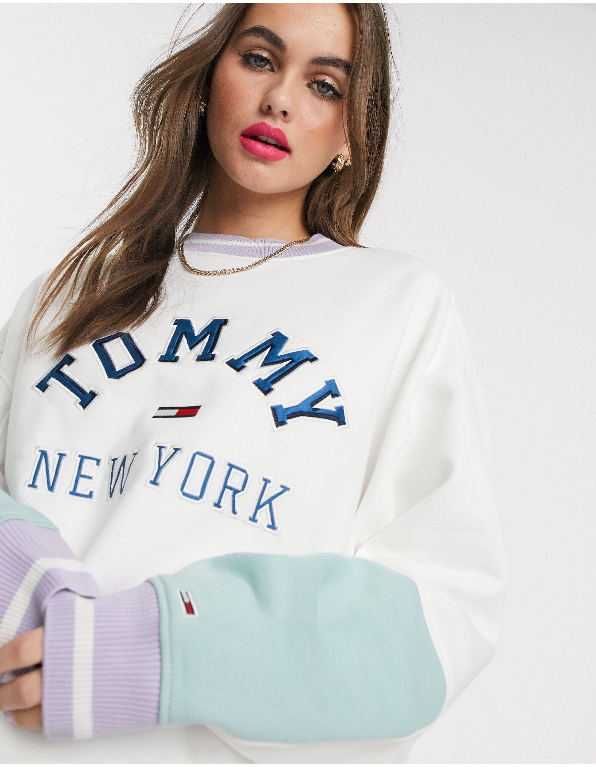 Tommy Hilfiger Pastel Colour Block Sweatshirt Top Sellers, UP TO 70% OFF |  www.apmusicales.com