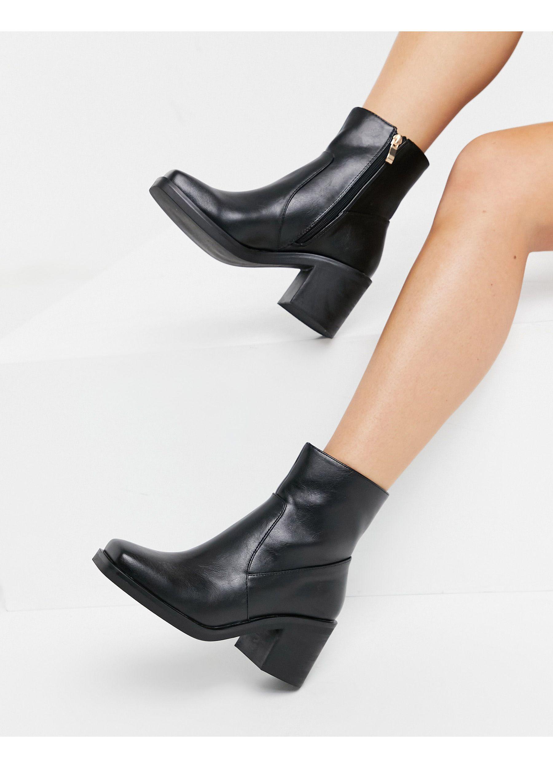 Raid Wide Fit Zerrin Heeled Ankle Boots 