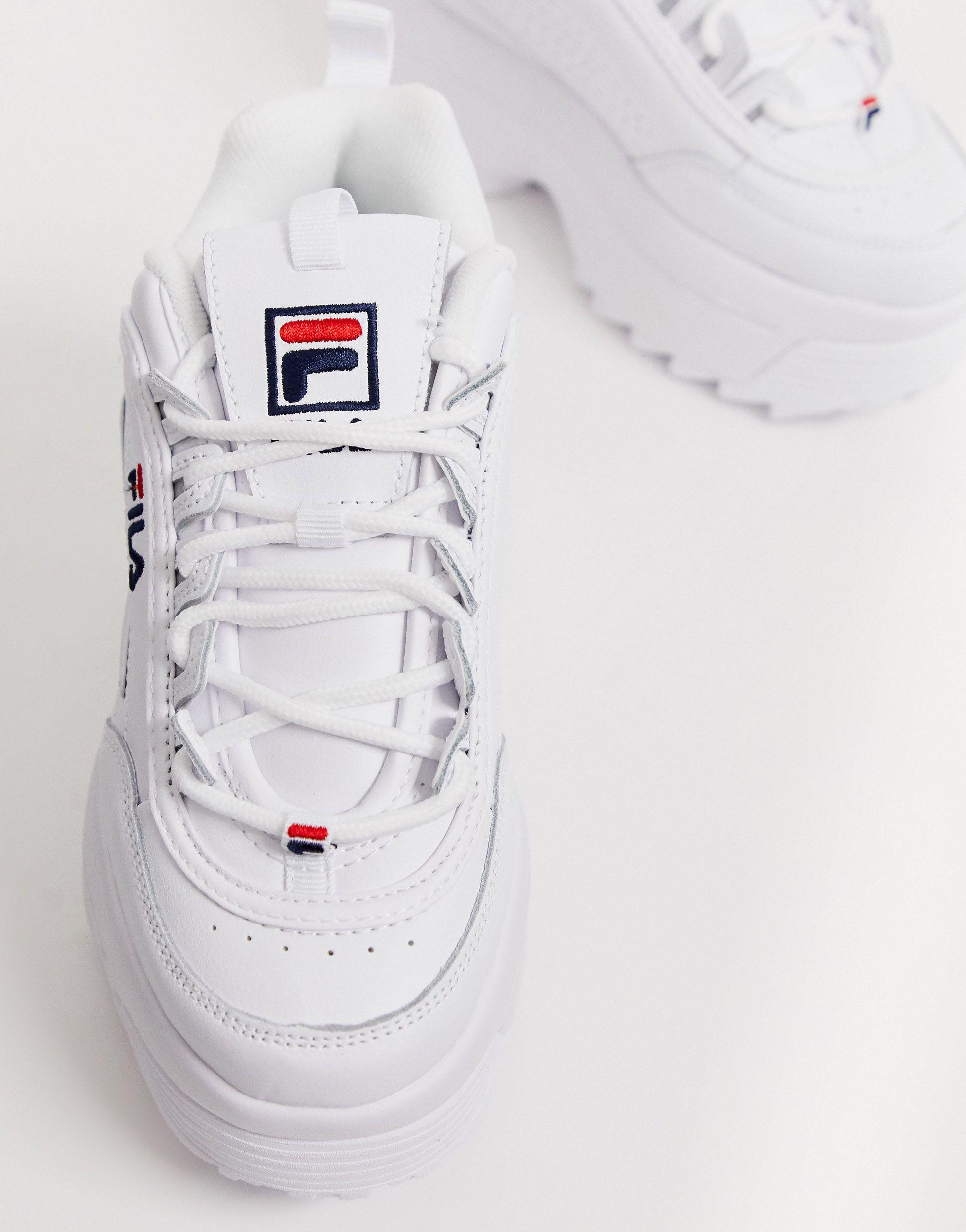 Fila Disruptor Ii Platform Wedge Sneakers In White | lupon.gov.ph