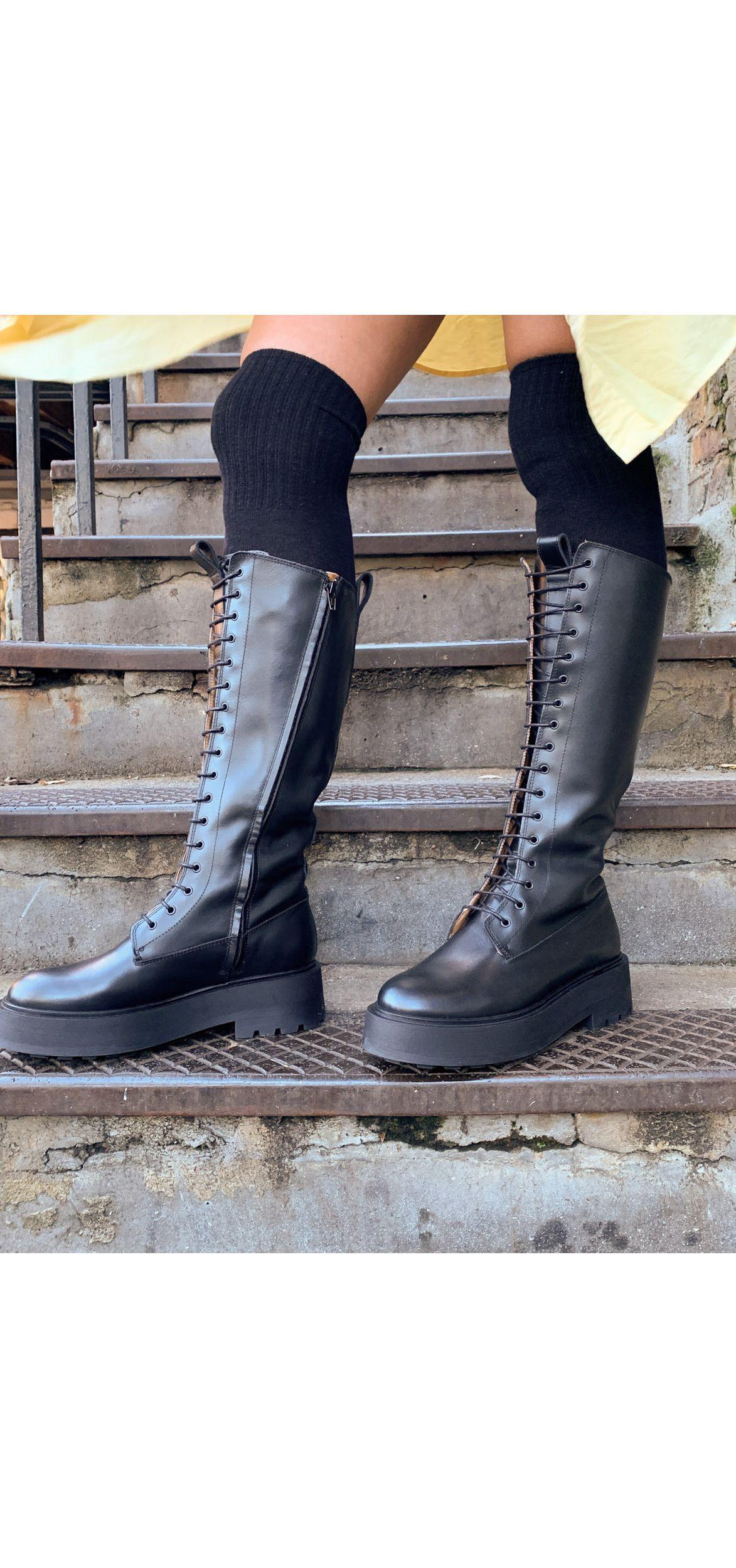 & other stories black lace up boots