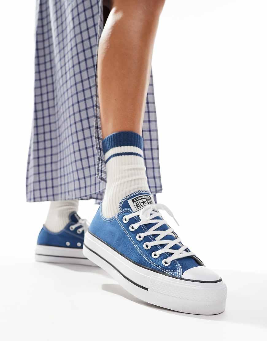 Navy Converse Platform Converse High Tops Asos Converse Chuck