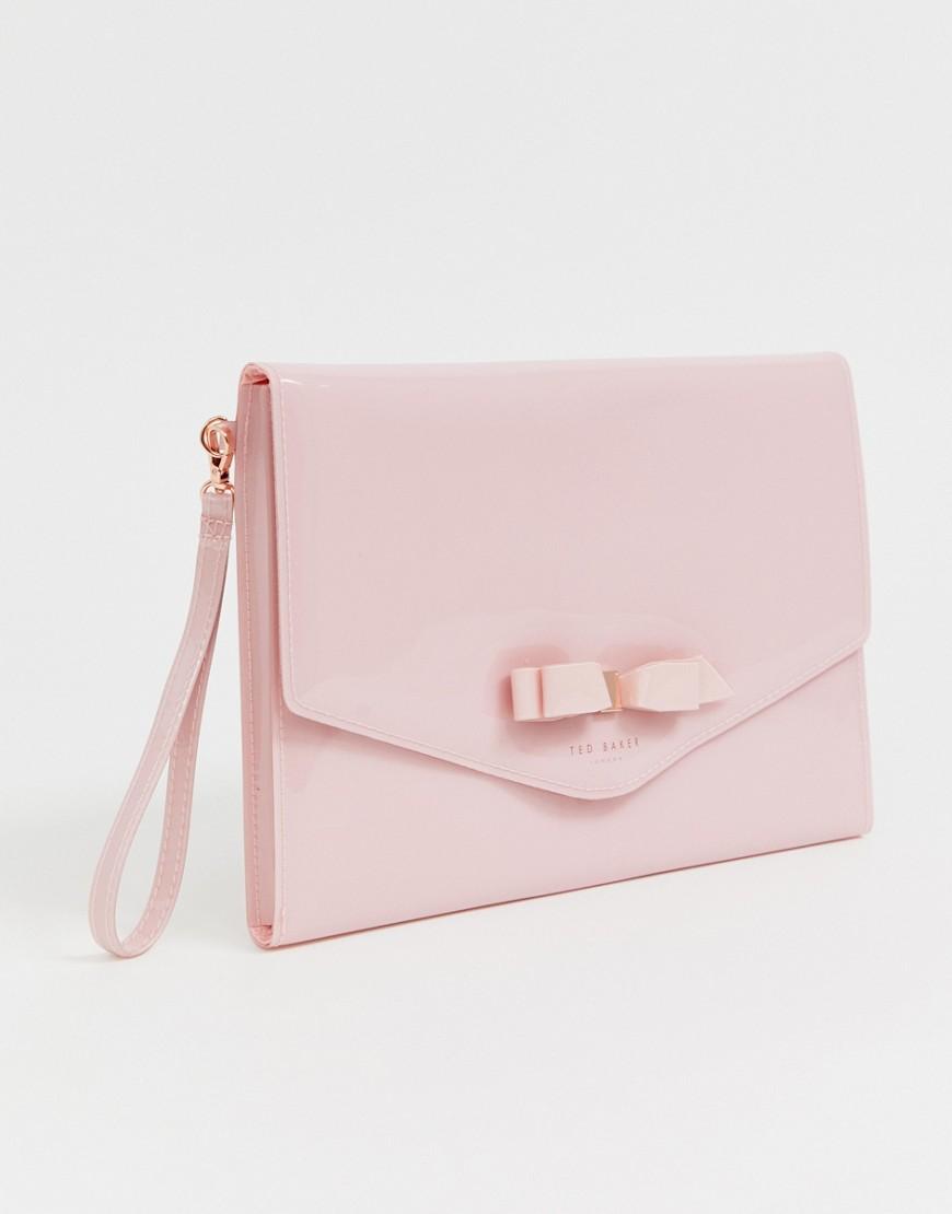 Clutch de charol tipo sobre Cersei de Ted Baker de color Rosa | Lyst