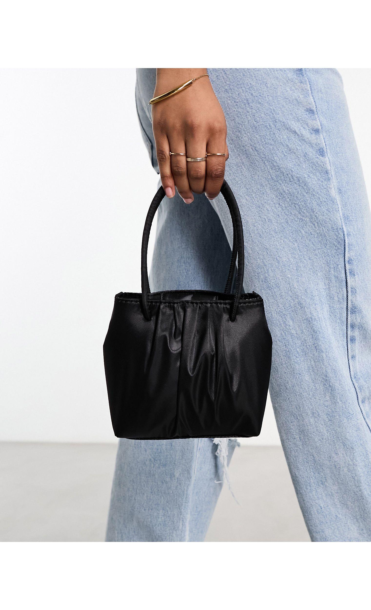 Grey clutch store bag asos