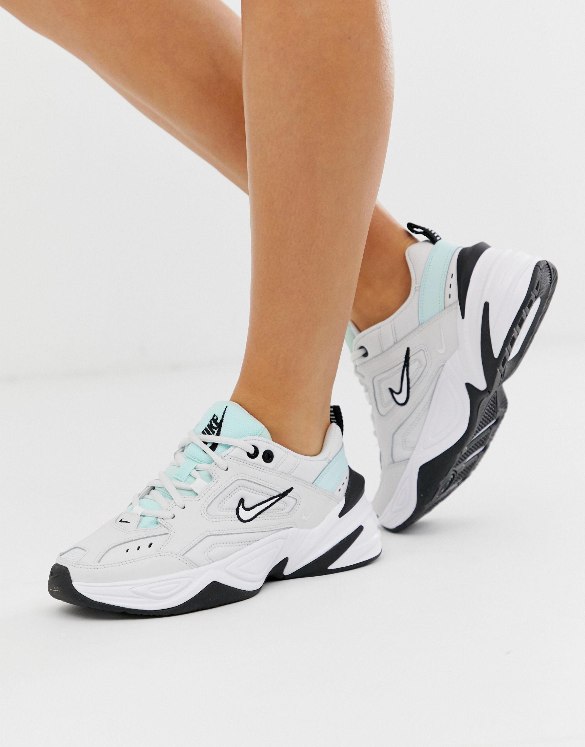 Nike White And Blue M2k Tekno Sneakers - Lyst