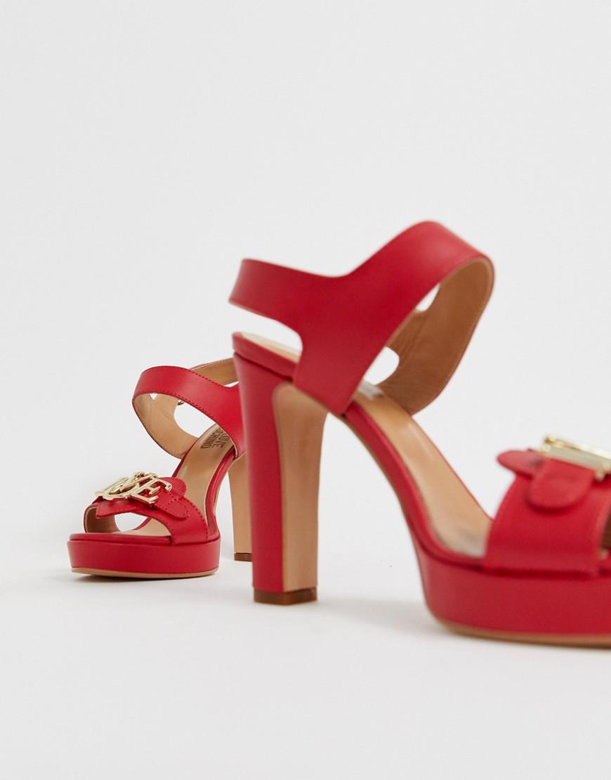red moschino heels