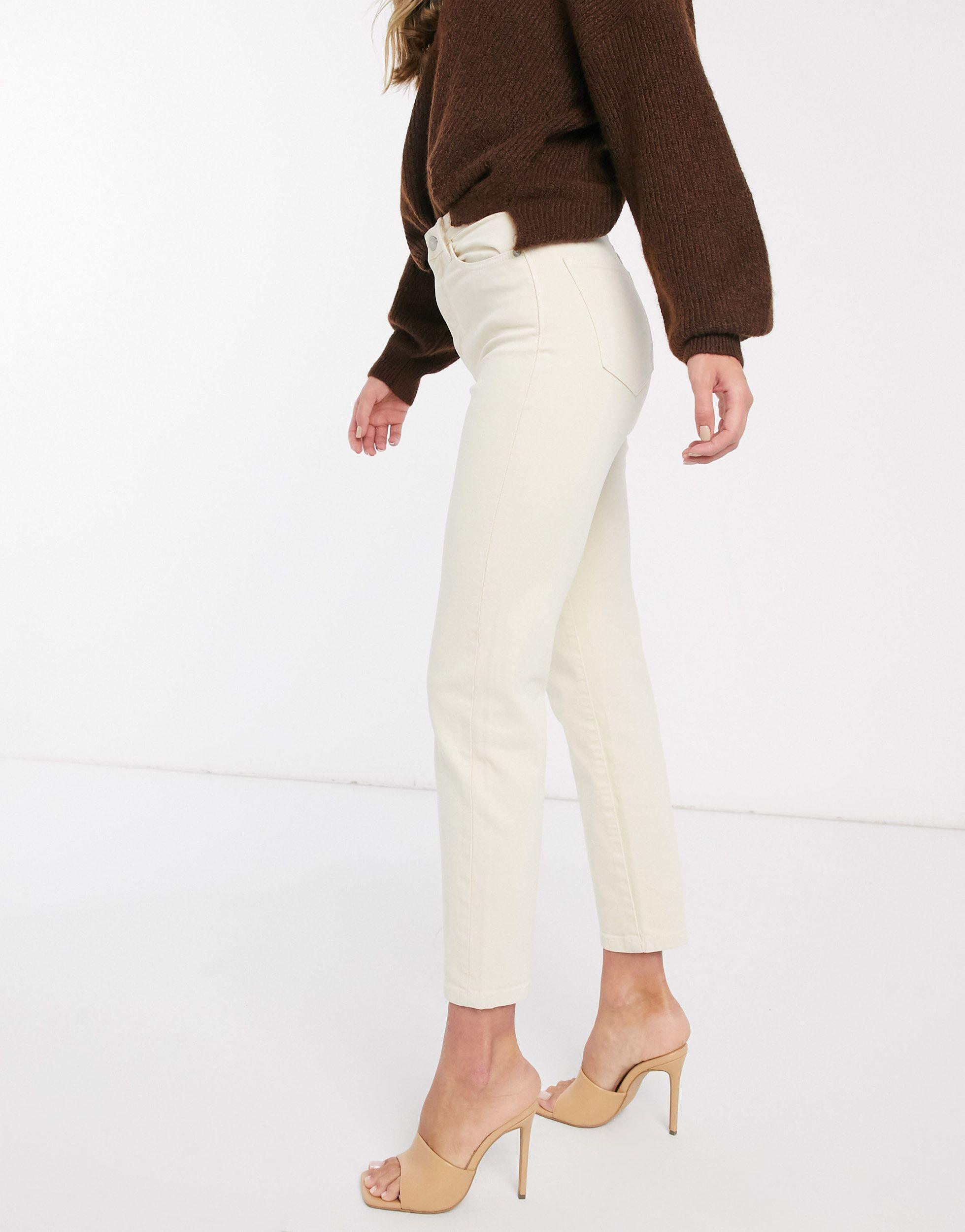 Stradivarius Denim Cotton Slim Mom Jean 