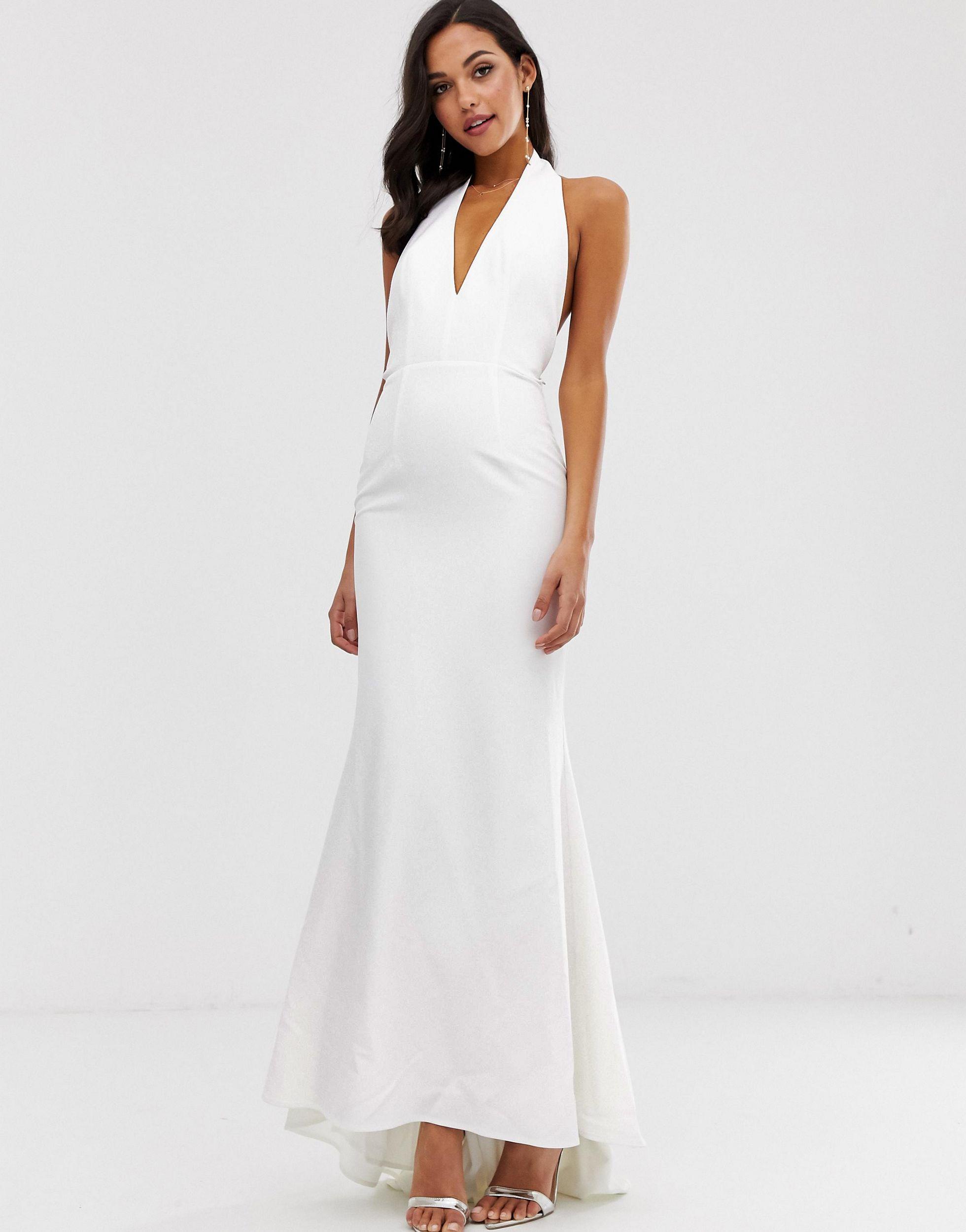 Extreme Plunge Front Maxi Dress 