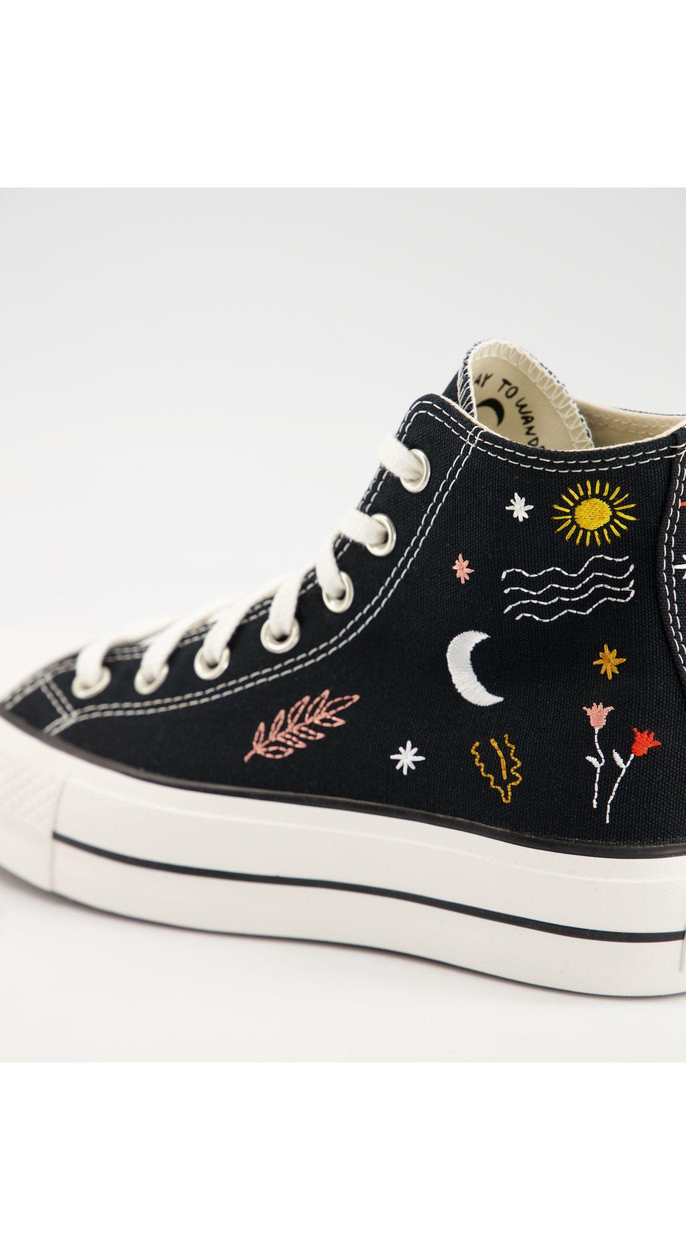 Zapatillas negras bordadas chuck taylor all star lift Converse de Caucho de  color Negro | Lyst