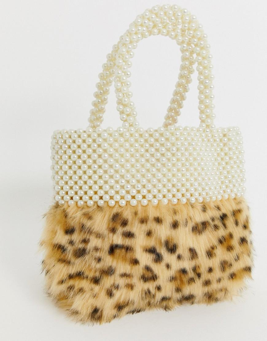 skinnydip leopard print bag