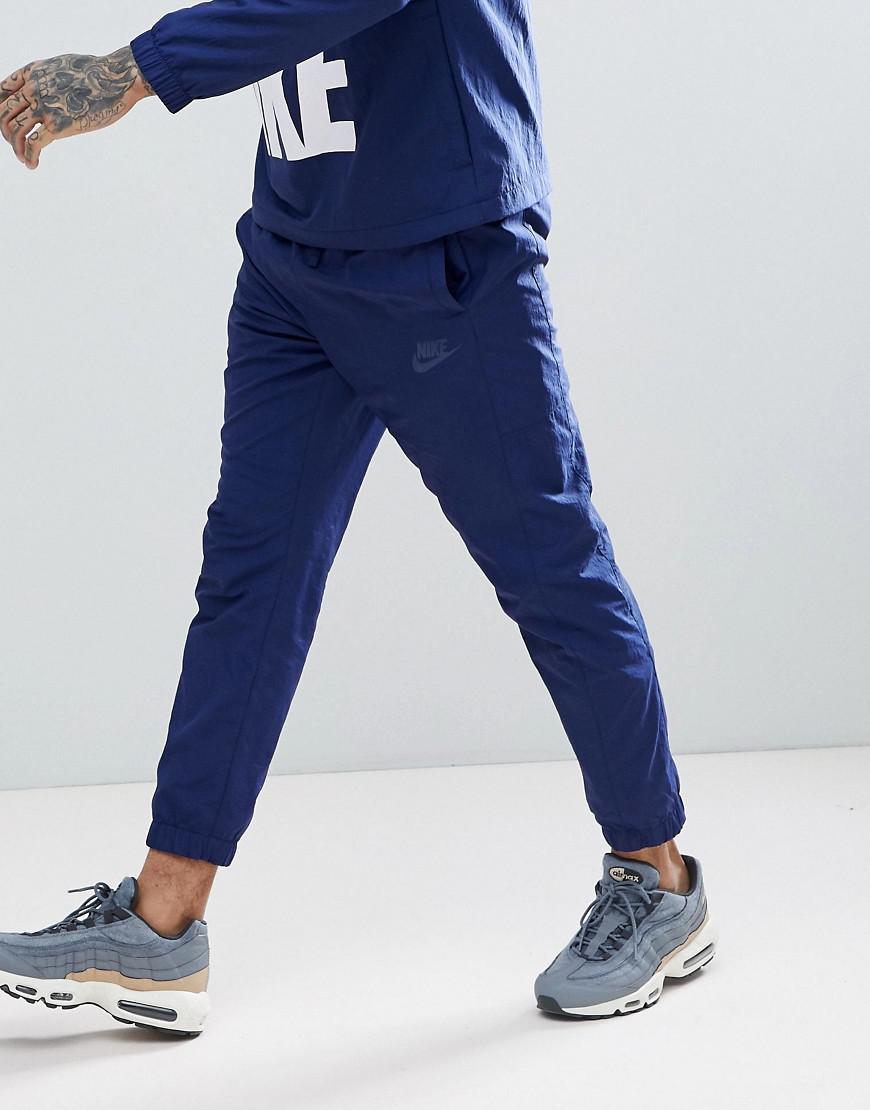 Blue nike hotsell hybrid tracksuit