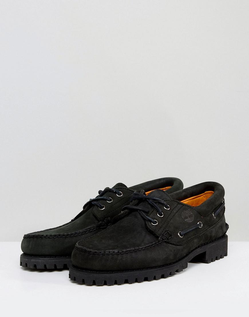 Timberland Classic Lug Boat Black for Men Lyst