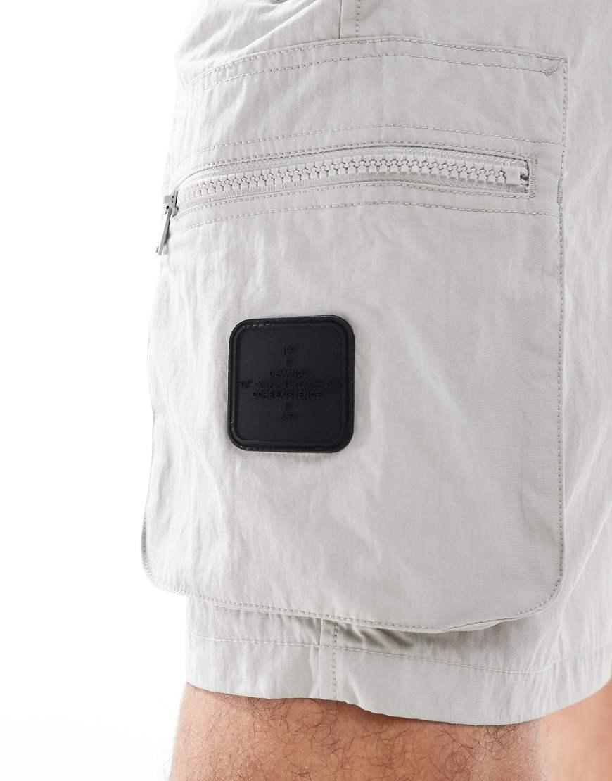 River Island Cargo Shorts in White for Men Lyst UK