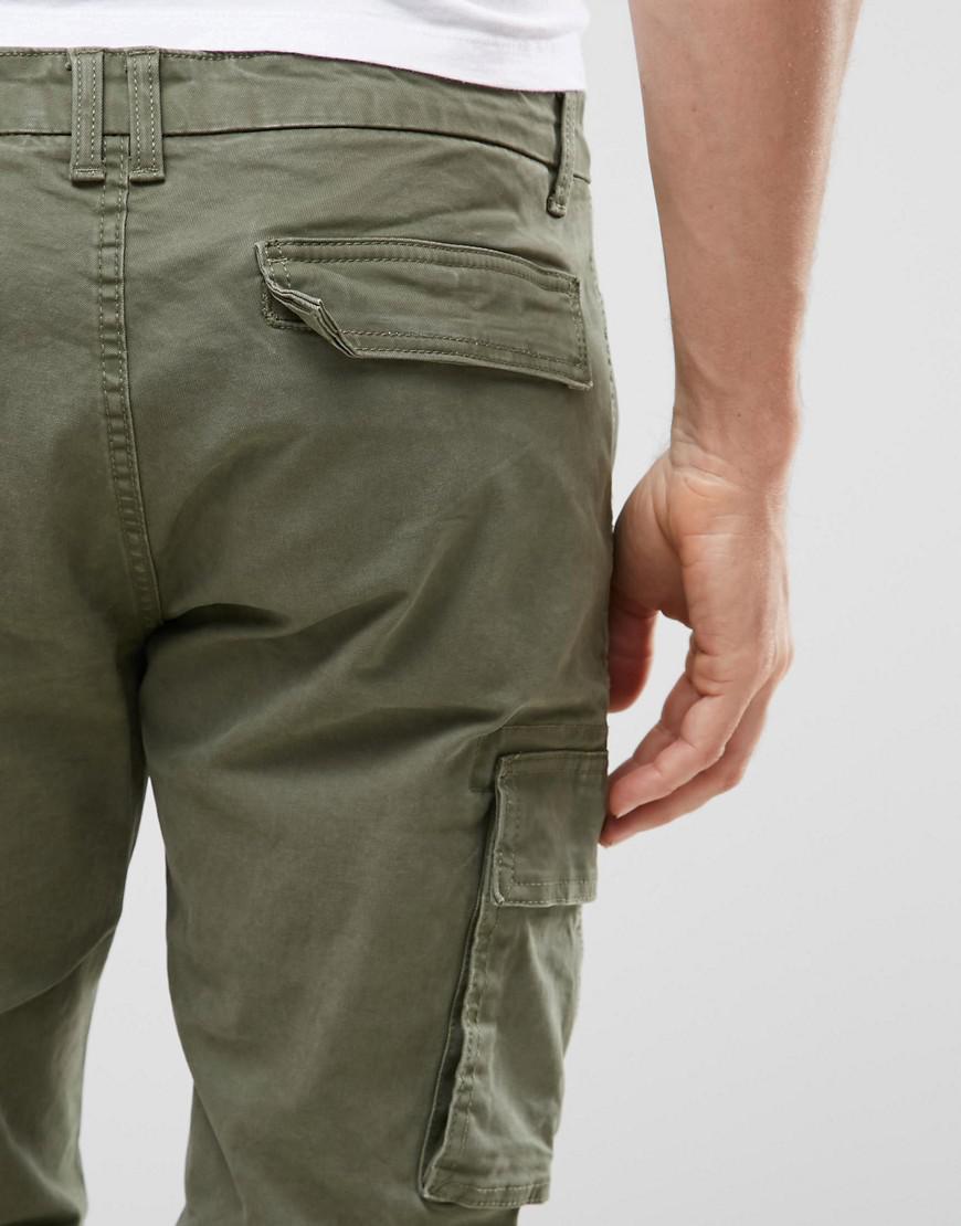 Only & Sons Cargo Pant In Slim Fit in Green for Men | Lyst