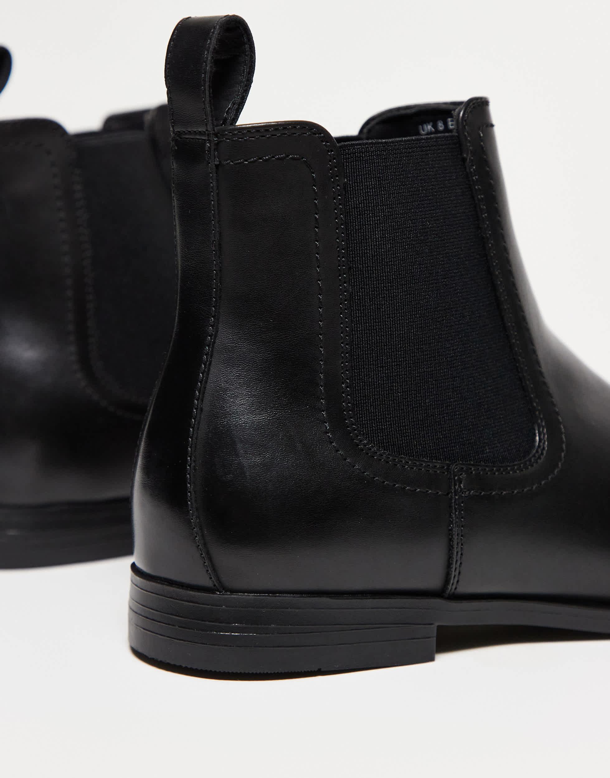  Black Suede Leather Chelsea‎ Ankle Boots mens sz 6 ALDAIR Black Suede Chelsea Men main image 3