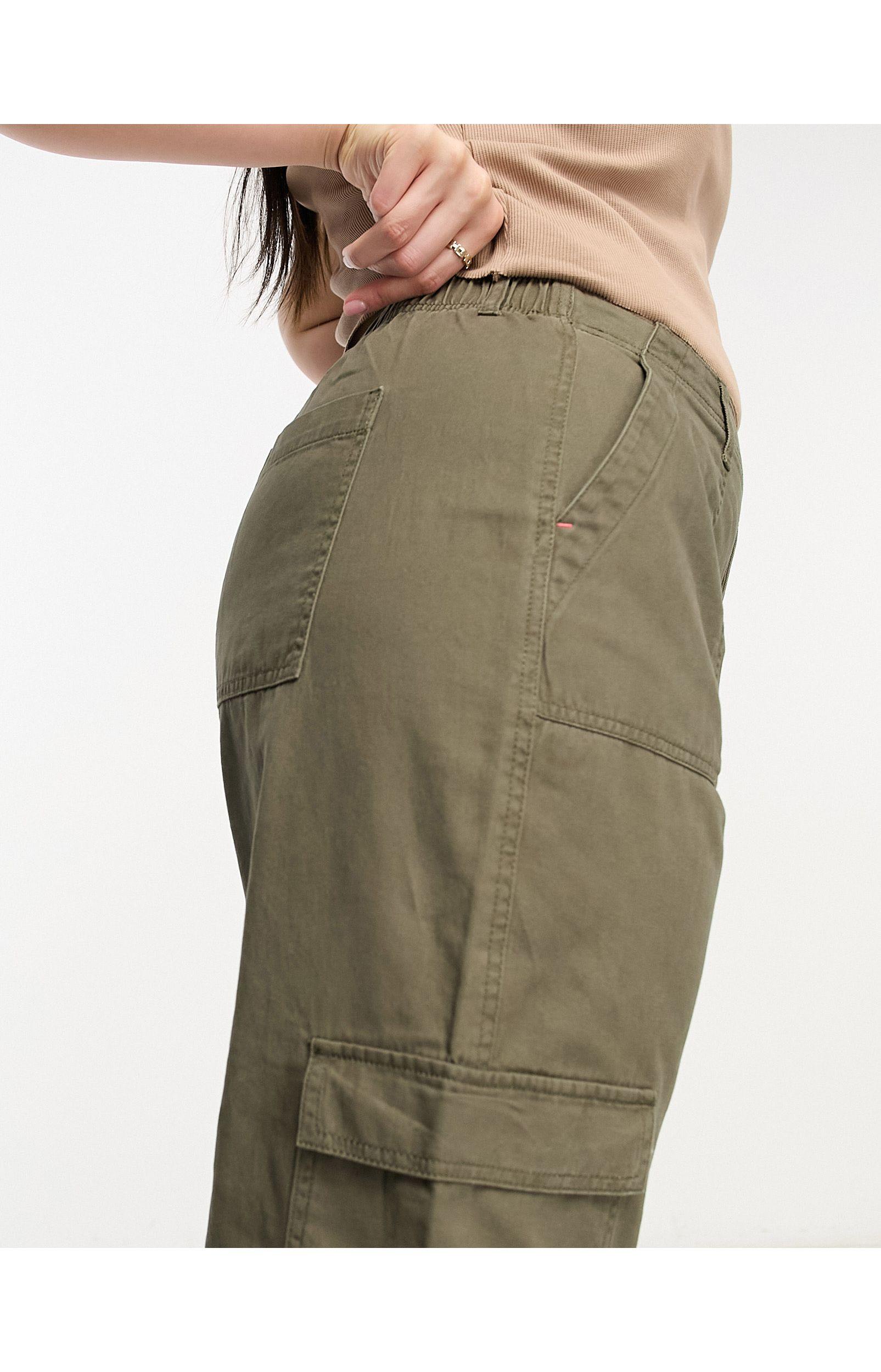 River Island Utility Cargo Pants in Green | Lyst