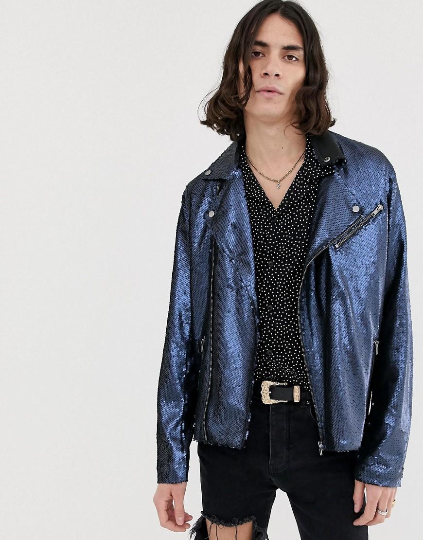 asos sequin jacket mens
