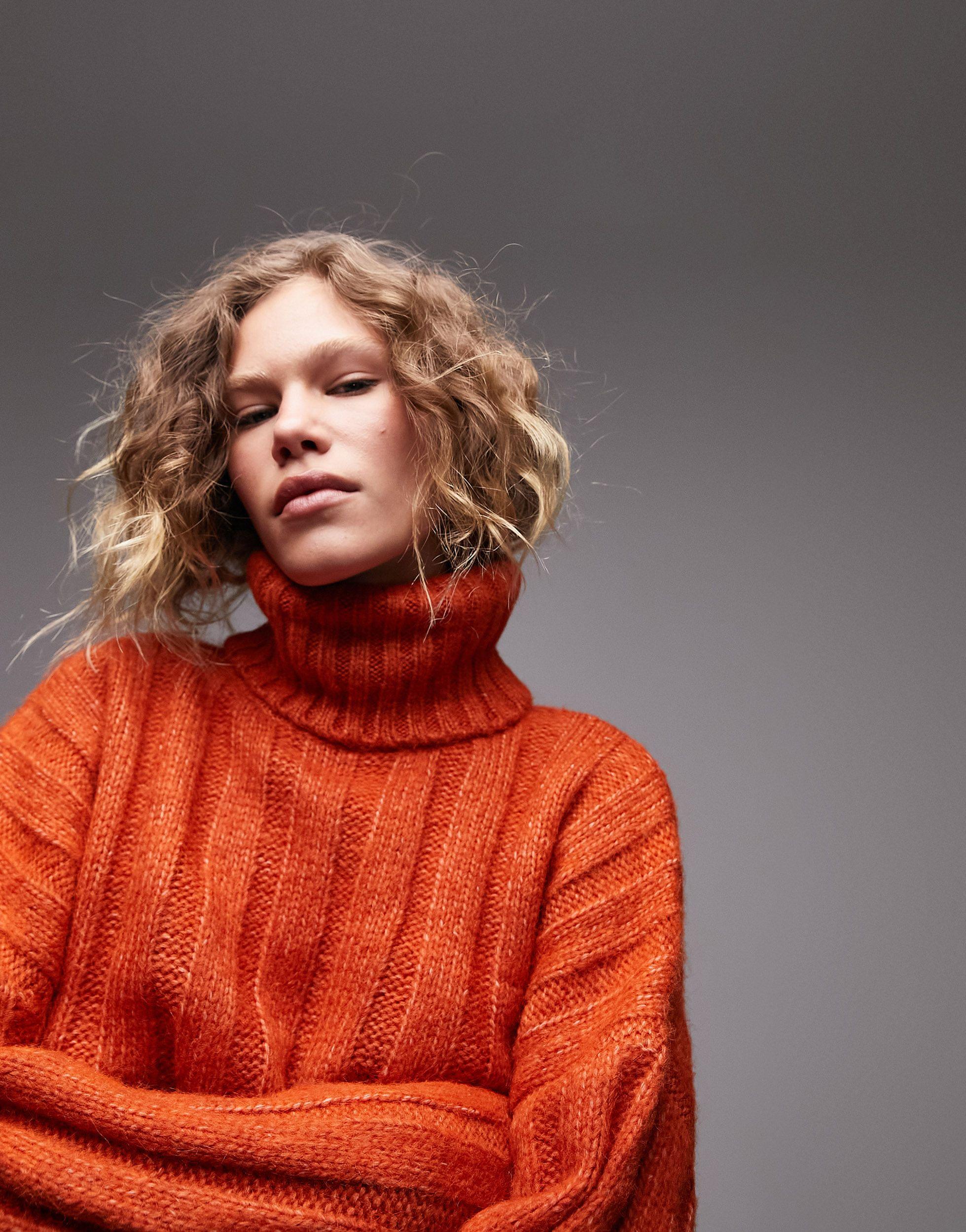 Topshop orange hotsell jumper