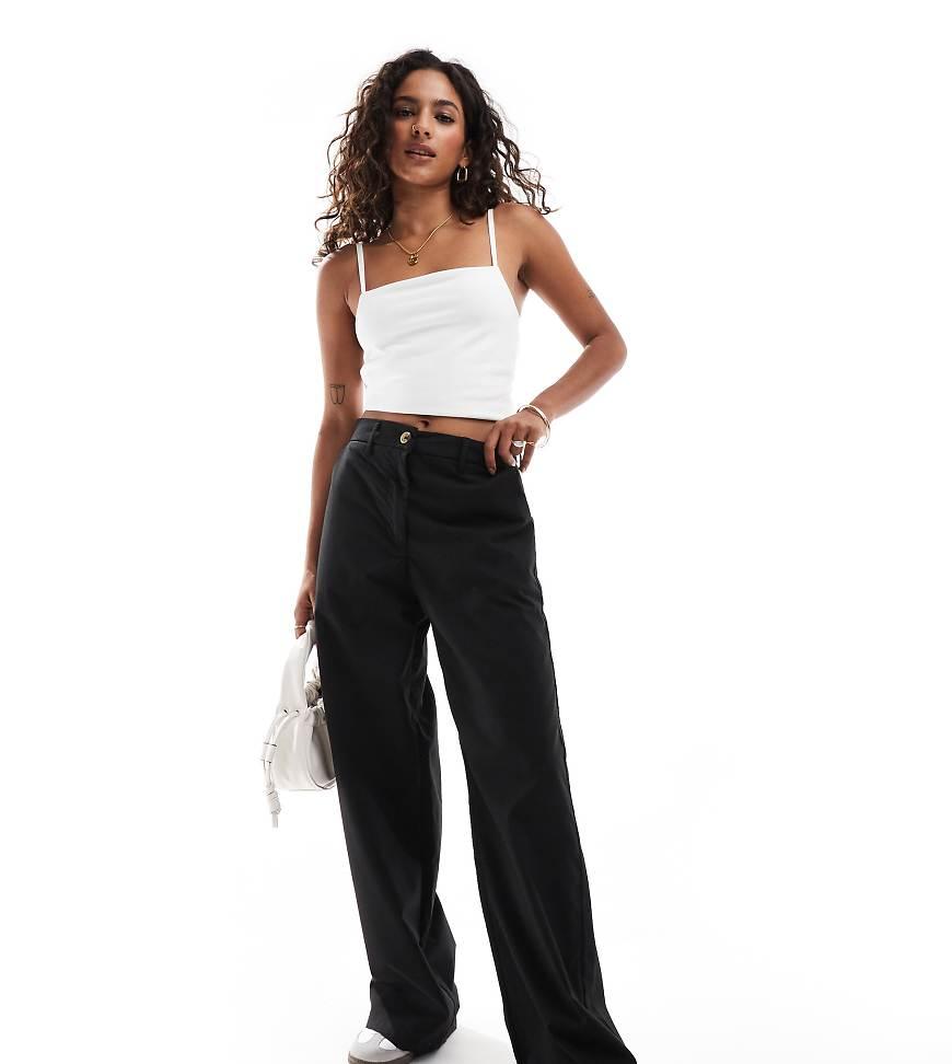 Pantalones Negros De Talle Alto De Dtt Petite de Don t Think Twice de color Negro Lyst