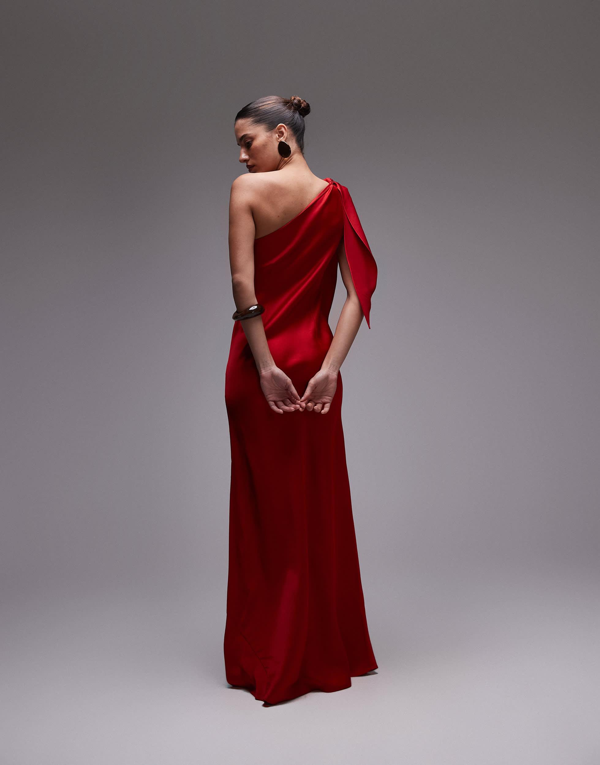 chinese dress ladies Burgundy Cocktail Midi Dresses for Special Occasions – Reistor main image 0