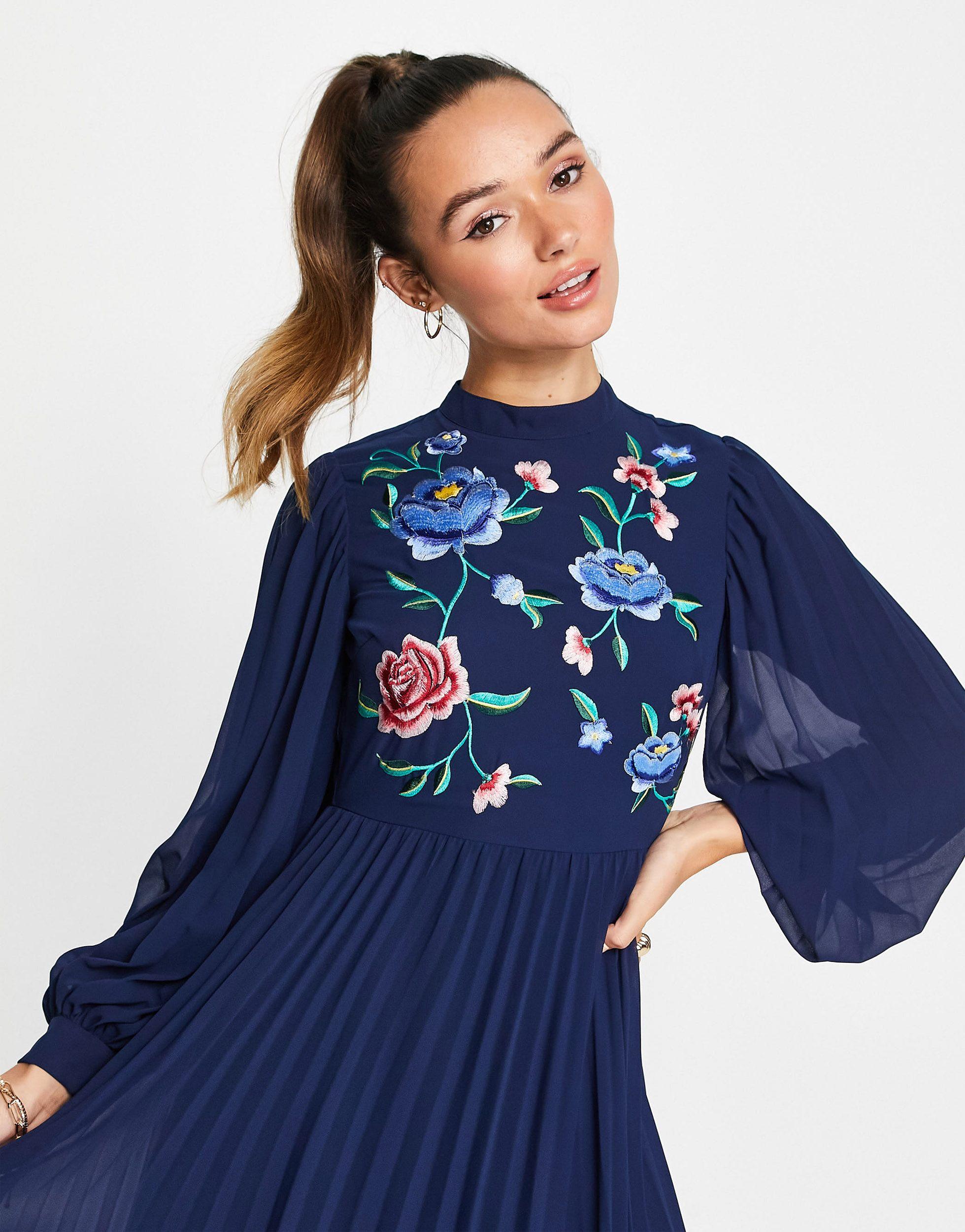 Long Sleeve Skater Maxi Dress 