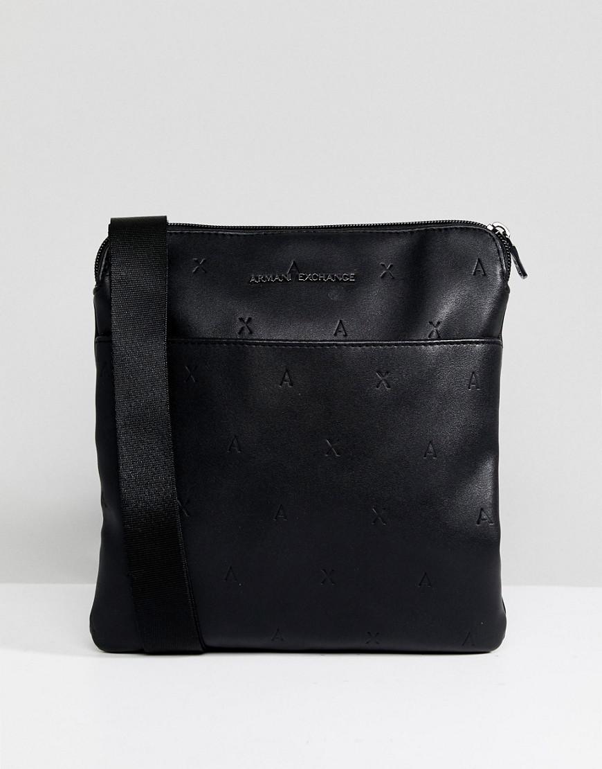 armani exchange leather bag
