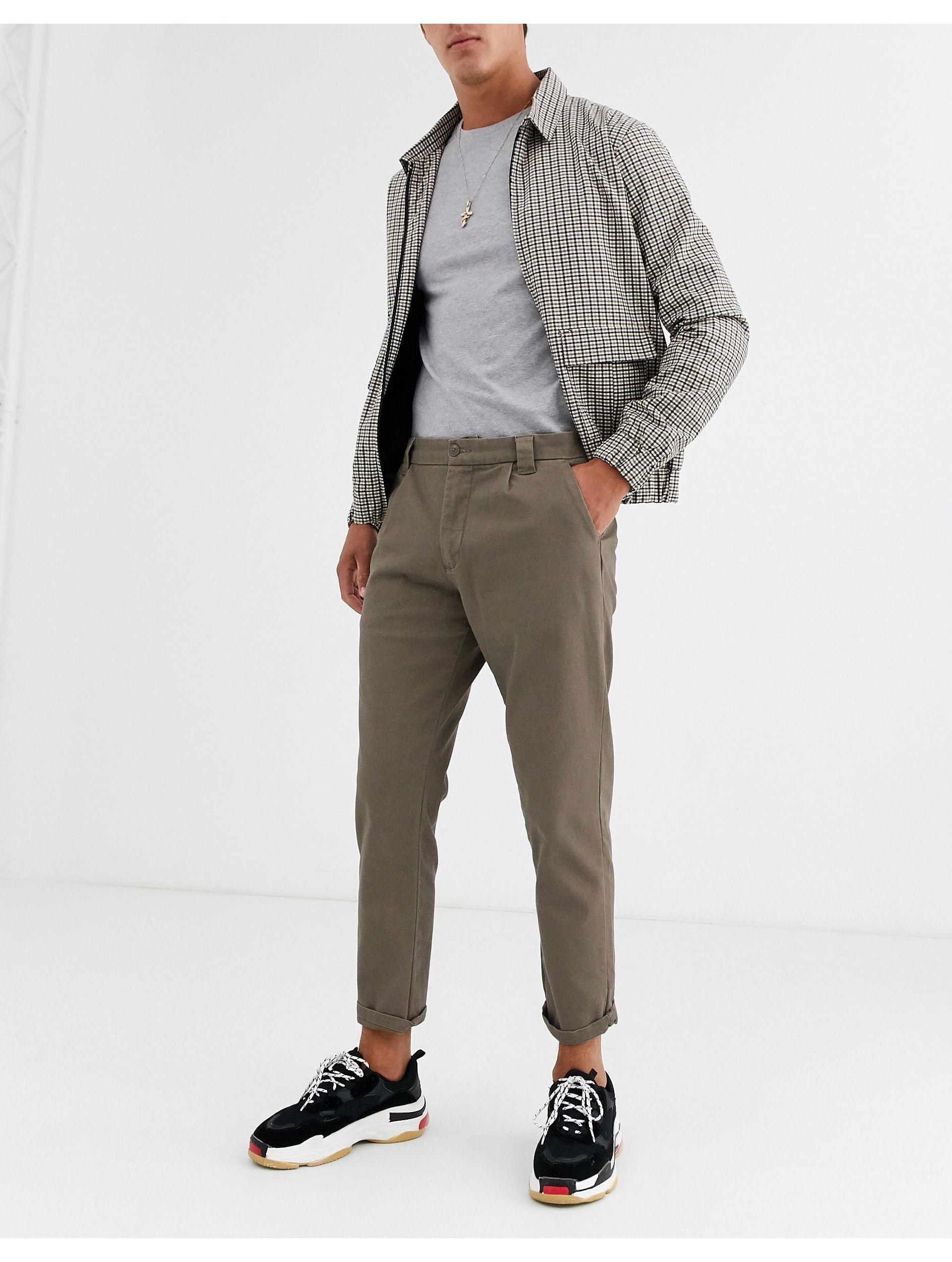 Pantalones chinos marrones con pliegues Join Life Pull\u0026Bear de Denim de  color Marrón para hombre | Lyst