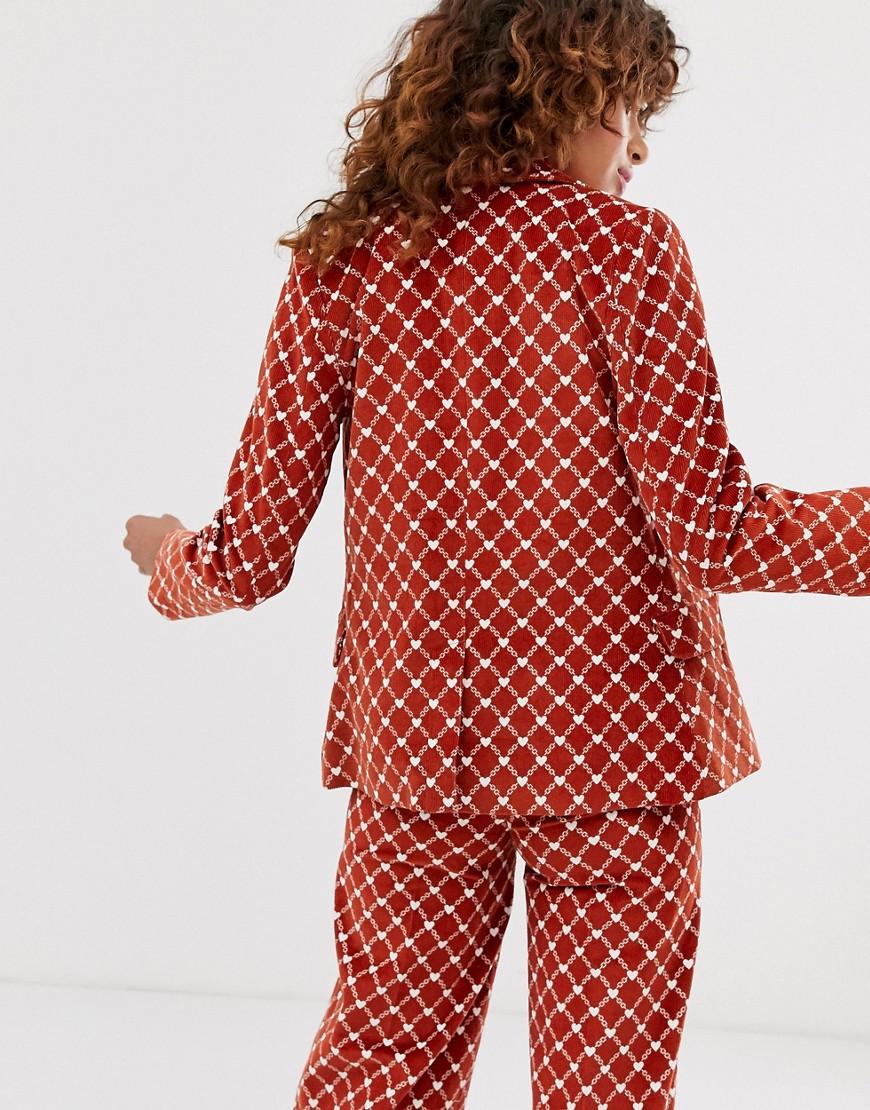 monki brown blazer
