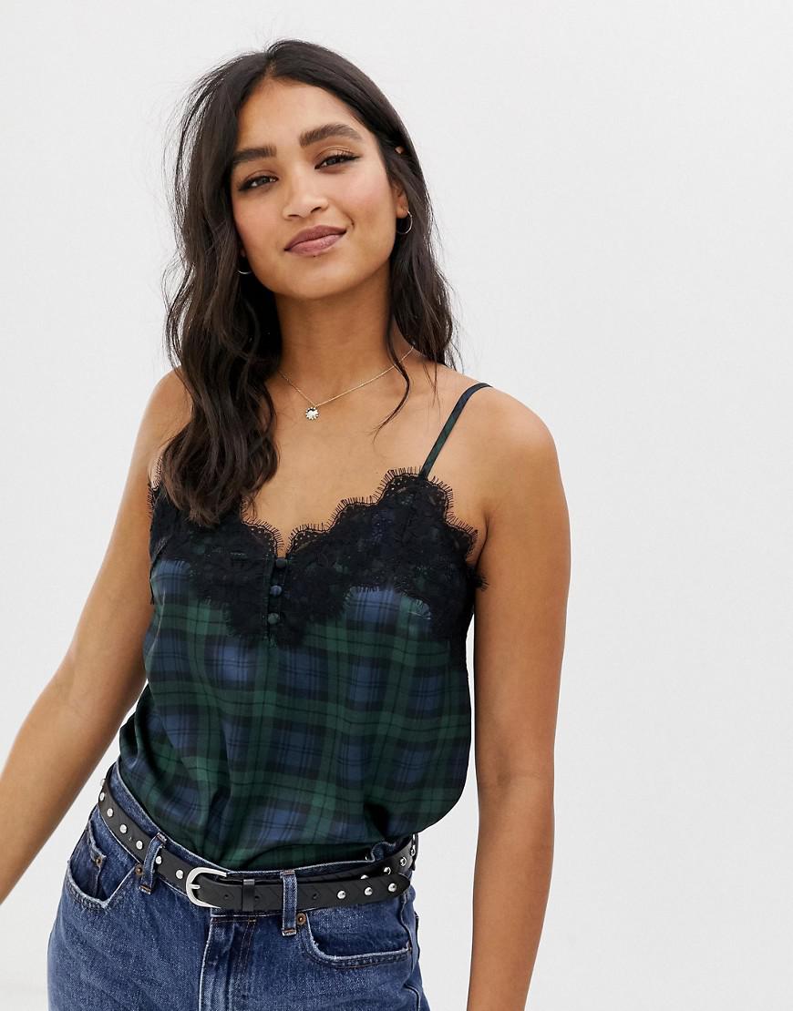 abercrombie lace peplum cami