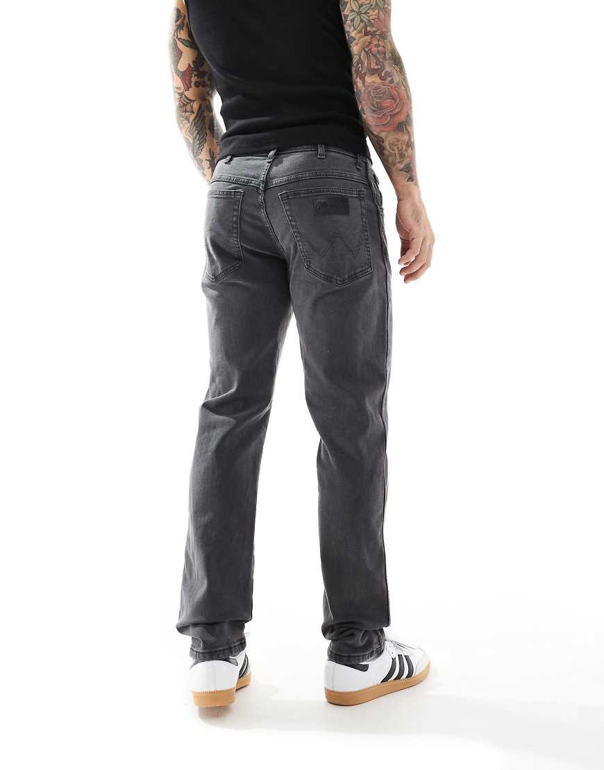 Wrangler Texas Slim Fit Jeans in Black for Men Lyst UK