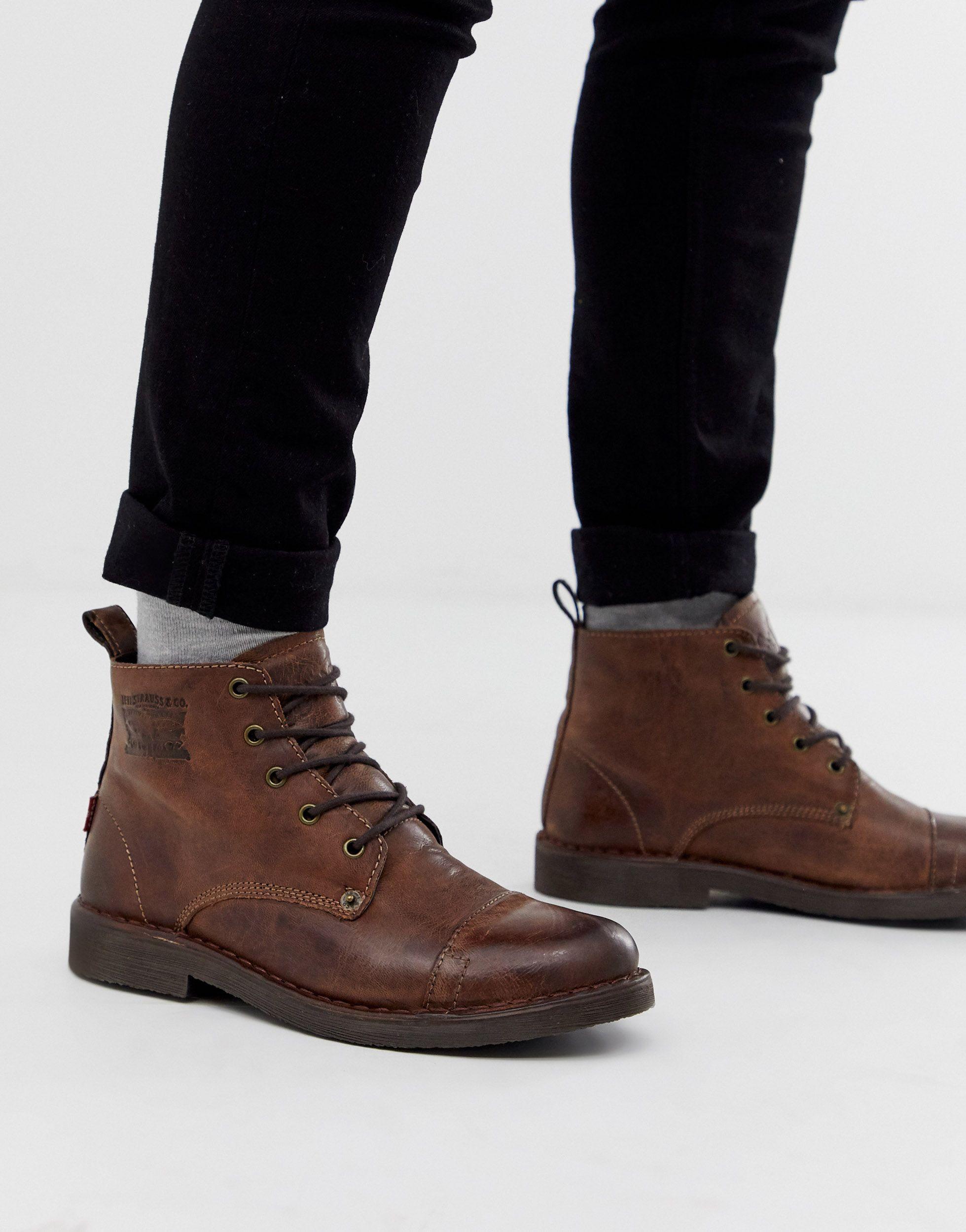 Levi's Levis Track Lace Up Boots in Brown for Men | Lyst Australia