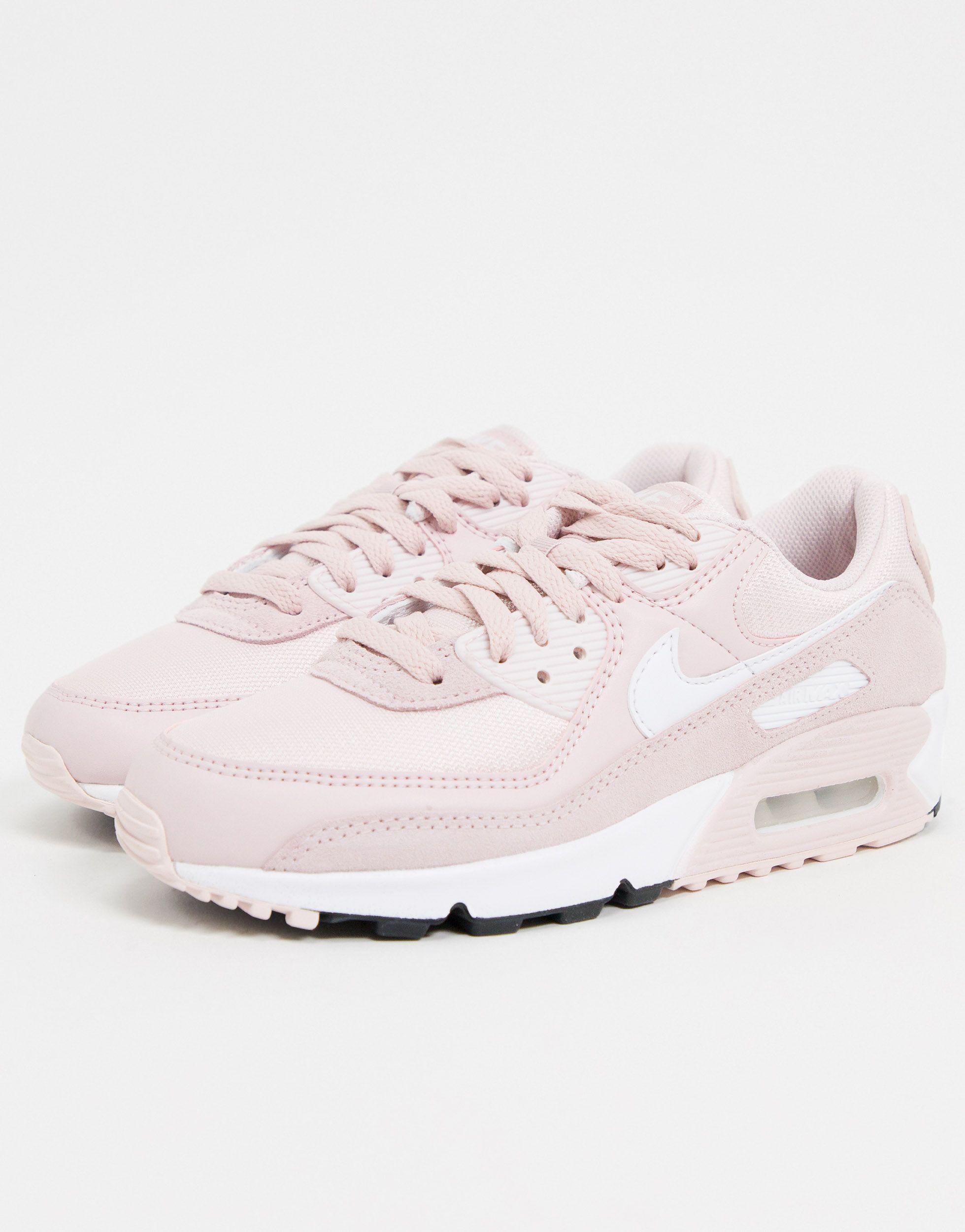 Zapatillas en rosa empolvado air max 90 Nike de Cuero de color Rosa | Lyst