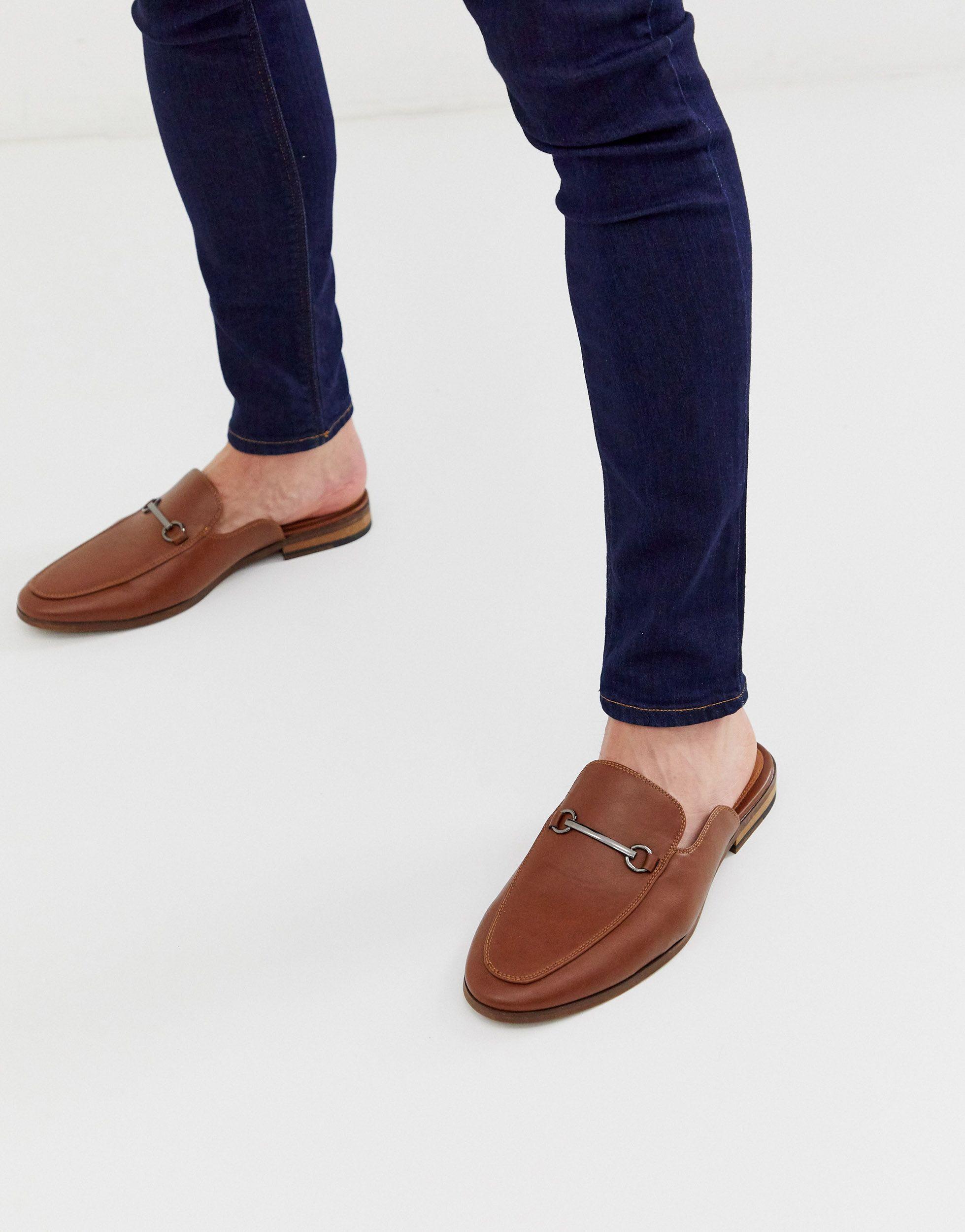 New Look Backless Loafers in Brown for Men |