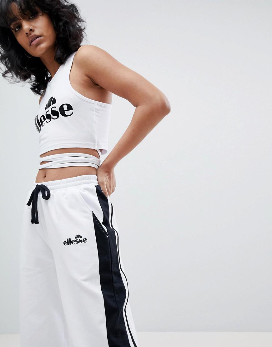 ellesse wide leg tracksuit bottoms