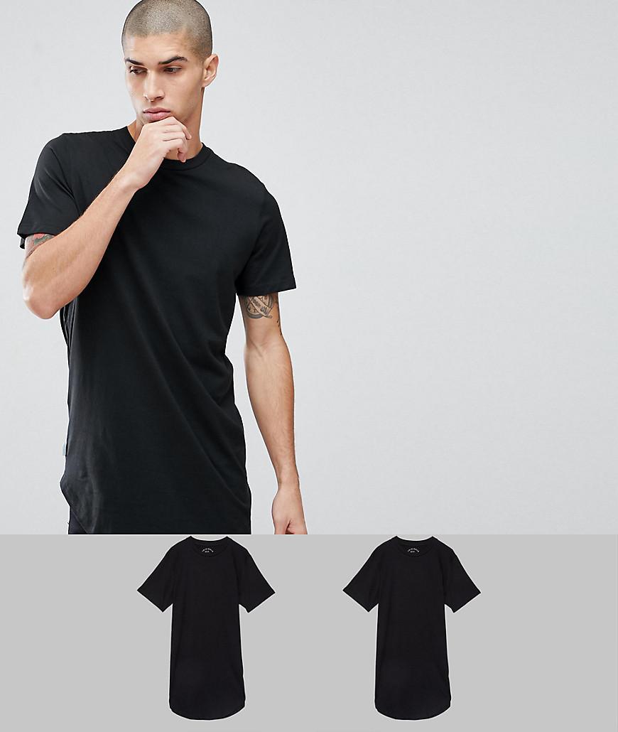 jack and jones black and white t shirt