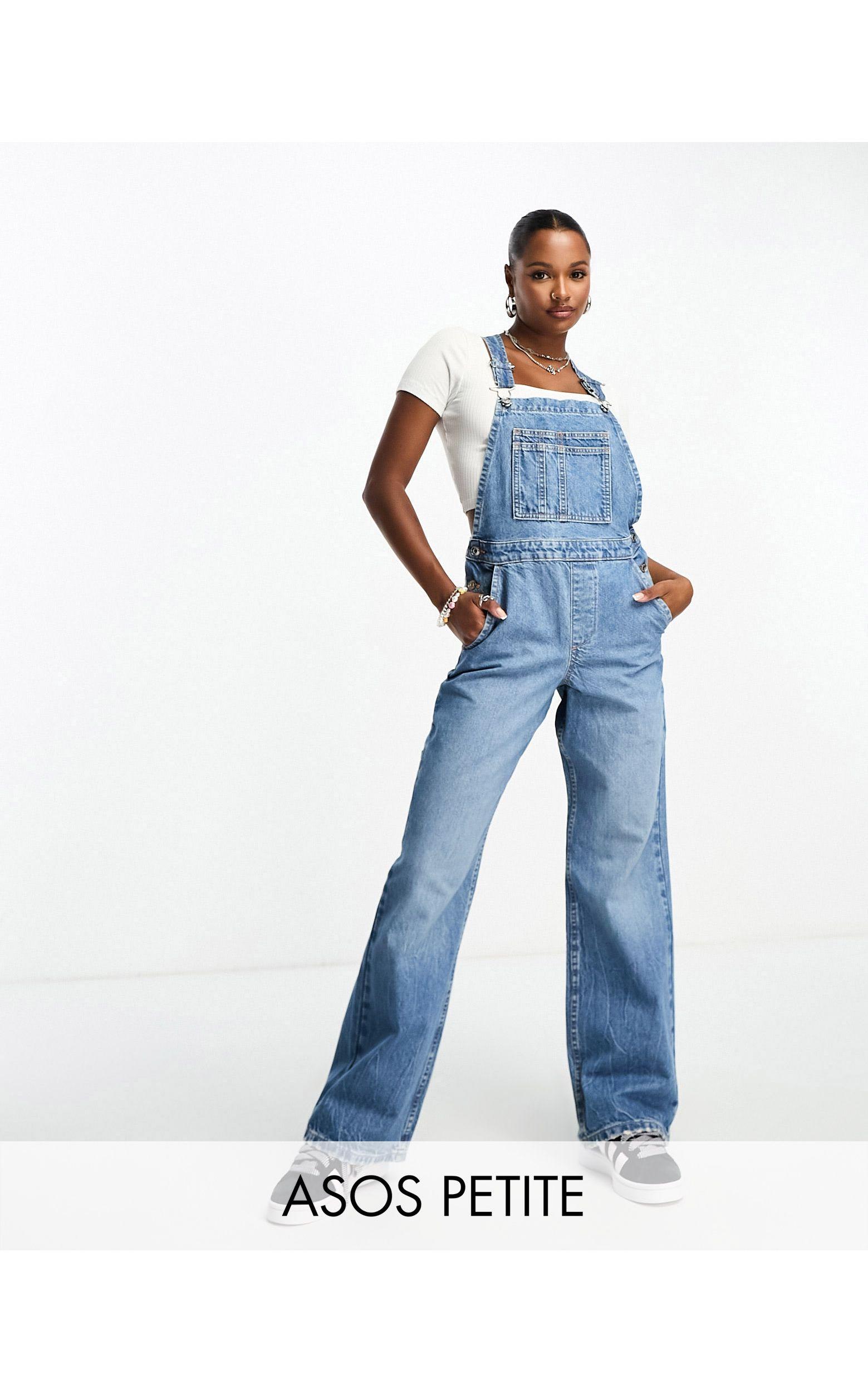 Petite jean sale overalls