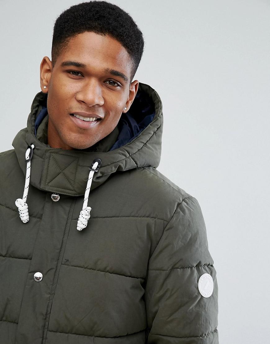 Jack & Jones Cotton Originals Quilted Parka With Removable Hood in ...