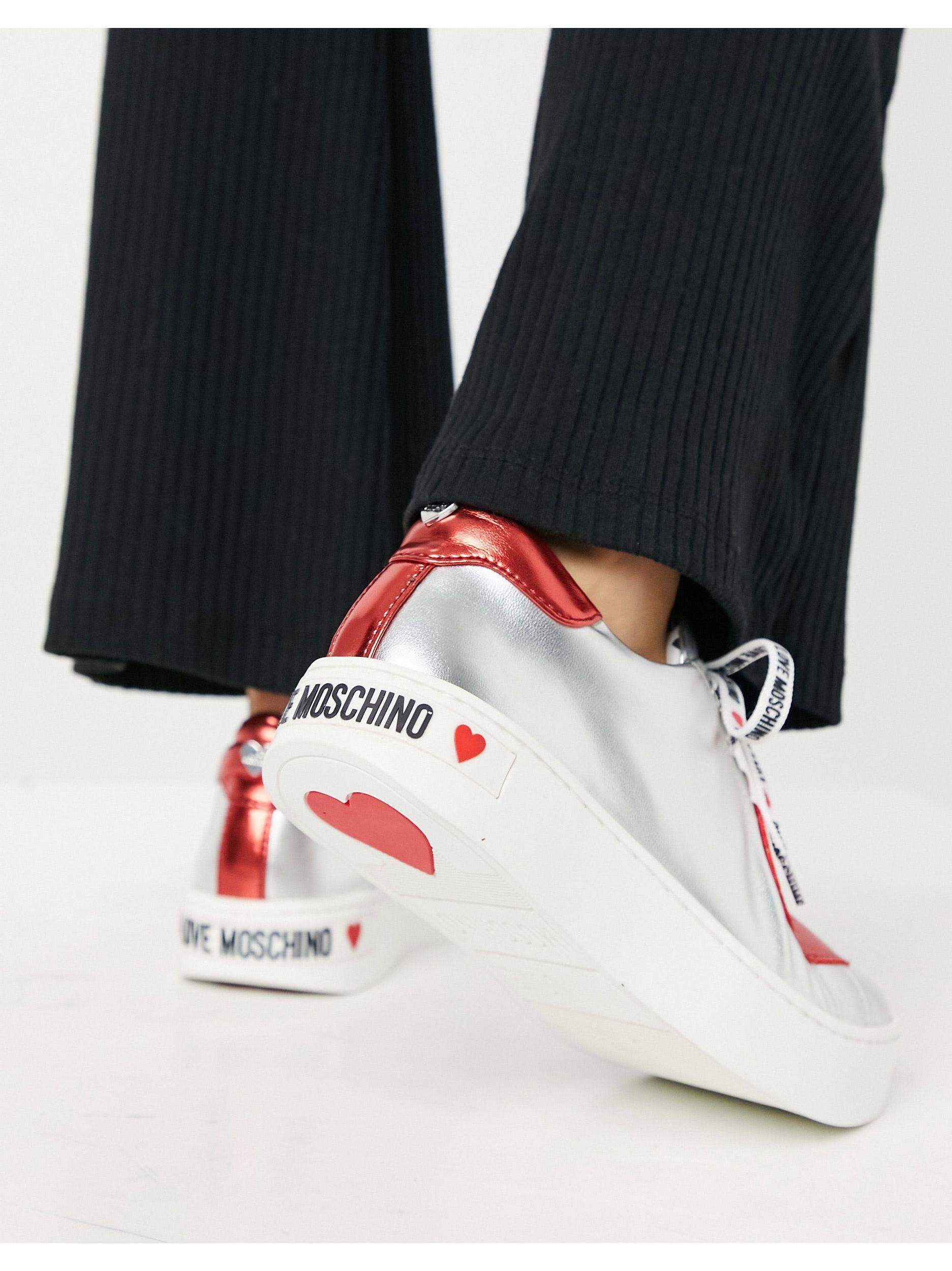 love moschino heart trainers
